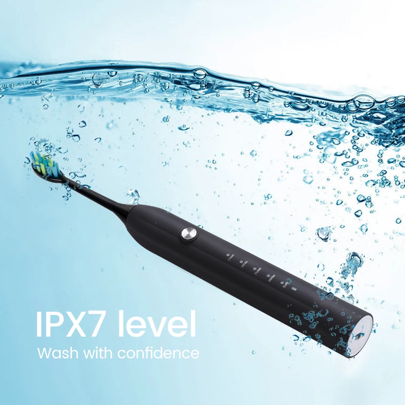 Настраиваемый логотип 7Am2m электрическая зубная щетка для взрослых звуковая дорожная