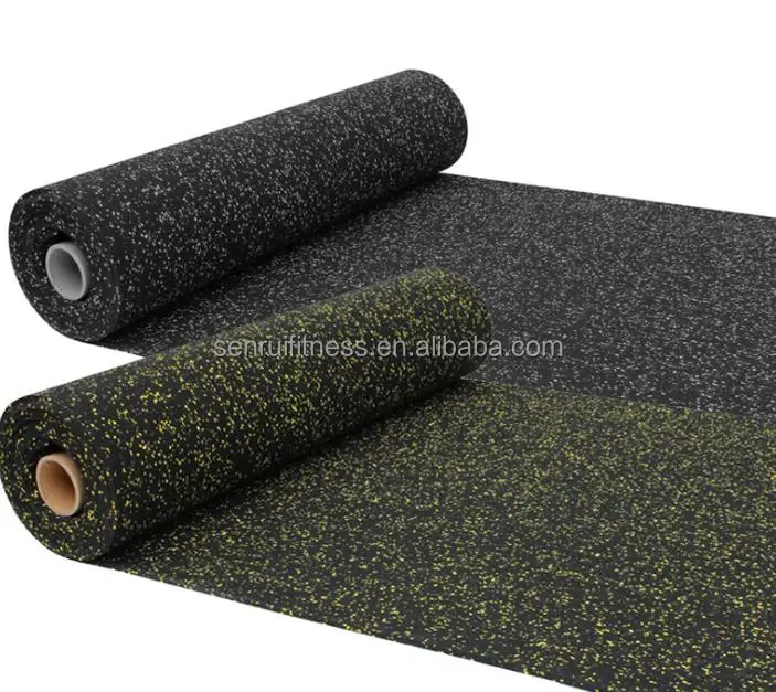 Hight Quality Eco-friendly Anti-slip wear-resisting Durable anti-static EPDM gym rubber flooring rolls