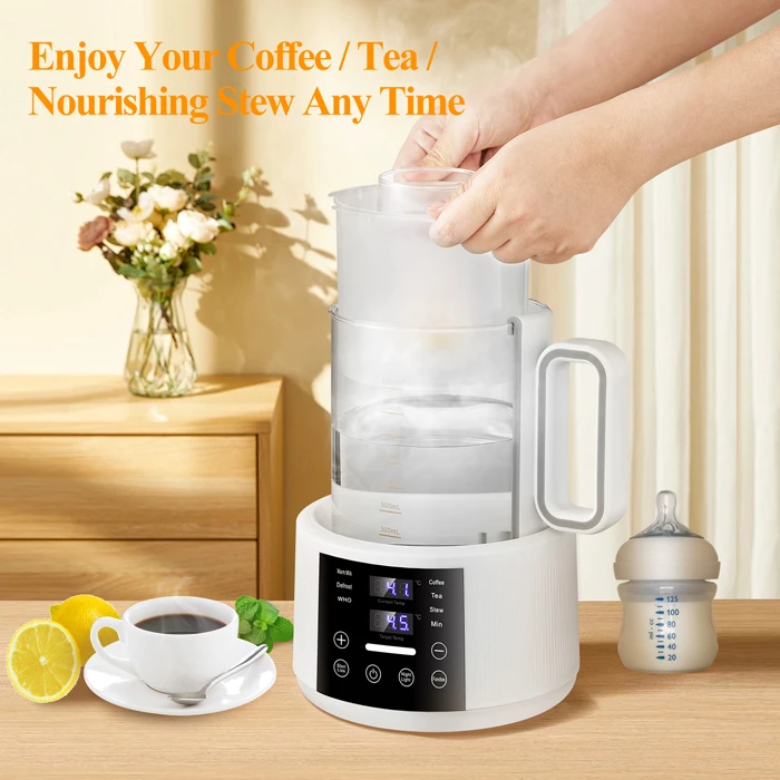 2023 New Hot Selling! LED Display Screen Advanced Electric Baby Formula Kettle Sterilizer 9 in 1 Baby Milk Warmer