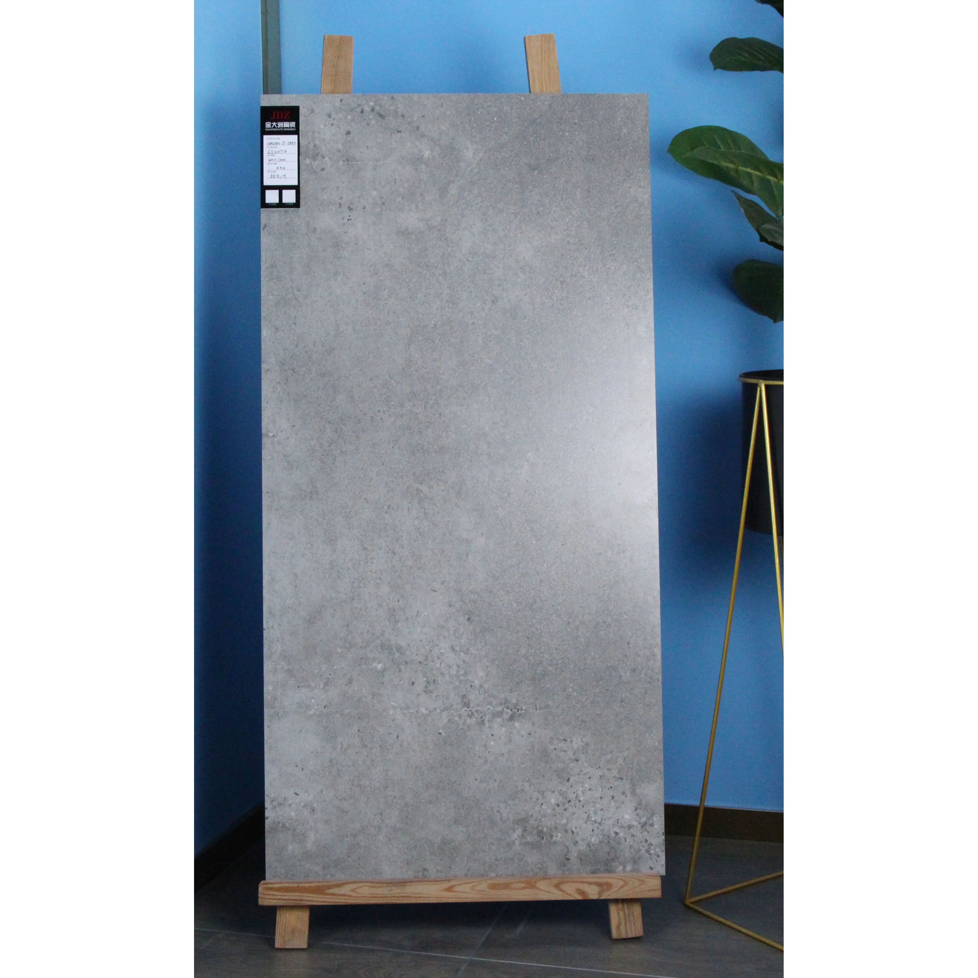 
hot selling grey colour full body ceramic tiles floor matt tiles 24x48 inch super market 