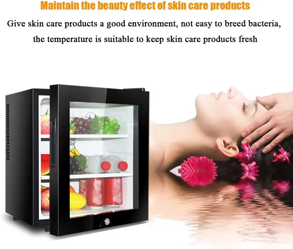 NE-202 30 liter black white foam door mini bar fridge hotel home room silent beverages cooling small refrigerator