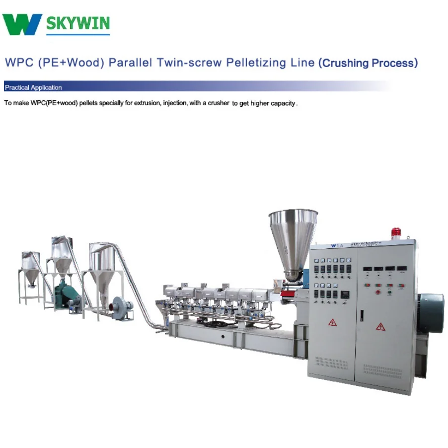 80/156 WPC (PE-wood)  Profile Making Machine