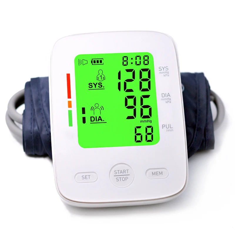 Hot Sale Automatic low price Digital Upper Arm Blood Pressure Monitor Medical Armband for Adults Easy One Touch Operation