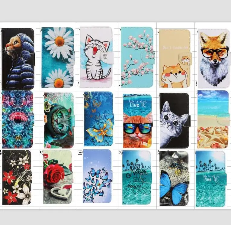 Flower Print Wallet Leather Case For Xiaomi Mi 10 NOTE10 Pro Redmi K30 Pro 8 8A NOTE 9 7A 7 NOTE7 Pro NOTE8 Cartoon Flip Cover
