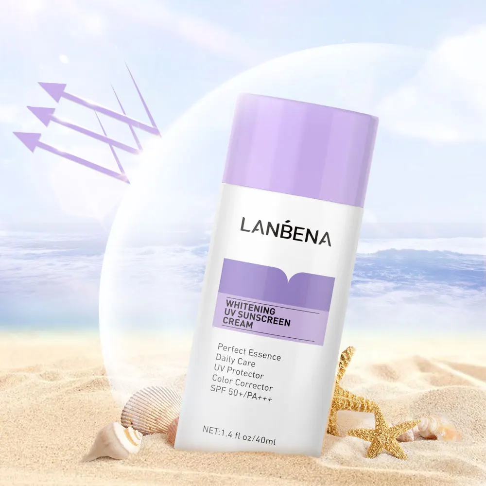LANBENA Whitening Brightening Skin Uv Sunscreen Cream Anti Aging Moisturizing SPF 50+ PA+++ Sunscreen