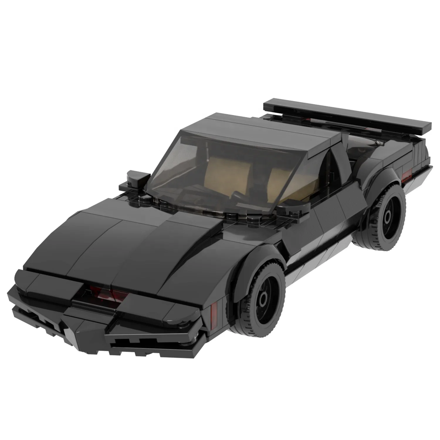 Knight Rider Sport black car vehicles  Movie Race Car Building Block sets Home Decoration christmas Puzzle toys for boys