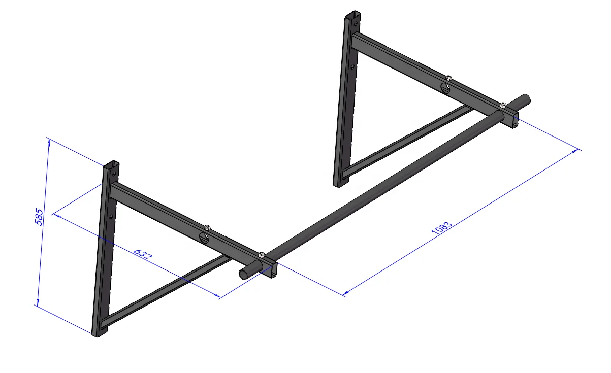 IRONHAWK Gym Fitness Equipment  Pull-up Bar Wall Mounted Punching Rack For Strength Training
