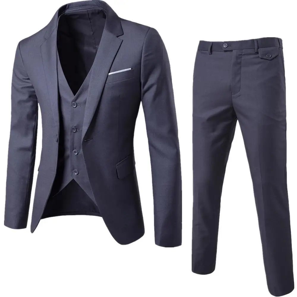 Nanchang Xihui Custom 3 pieces Pant Coat Design Men Wedding Suits Pictures
