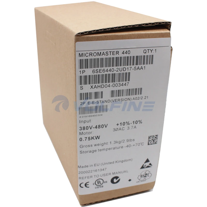 Siemens INVERTER 440 0.75KW 6SE6440-2UD17-5AA1