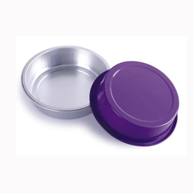 Colorful Aluminum Disposable Foil Baking Cup Container Aluminium Foil Baking Pans With Lid