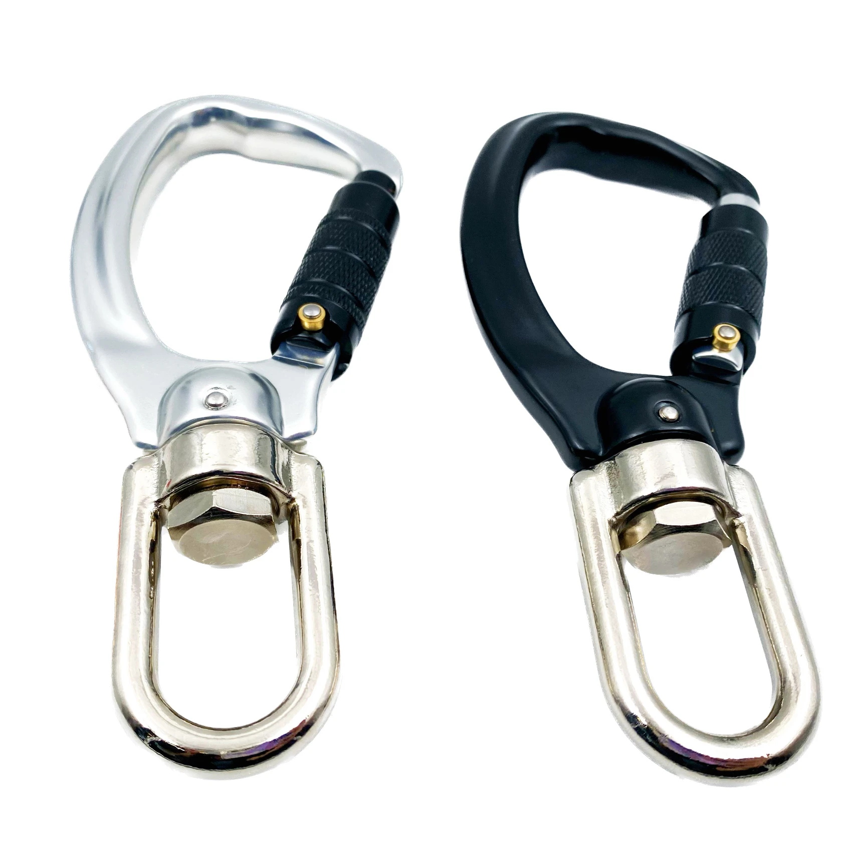 JRSGS Auto Locking Carabiner for climbing 25KN Aluminum swivel carabiner S7121TN