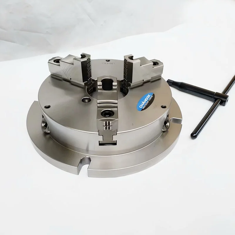 Taiwan CHANDOX Powerful Type Super Thin Chucks NBK-06/NBK-08/NBK-10/NBK-12 Precision Lathe Manual 3jaw Chuck