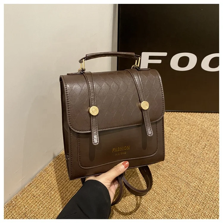 Backpack Female New Backpacks For Women Black Travel Backpack Soft leather School Bags for Teenage Girls