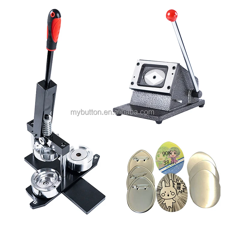 2021 Newest Egg Shape Badge Maker + Paper Cutter 500pcs Button
