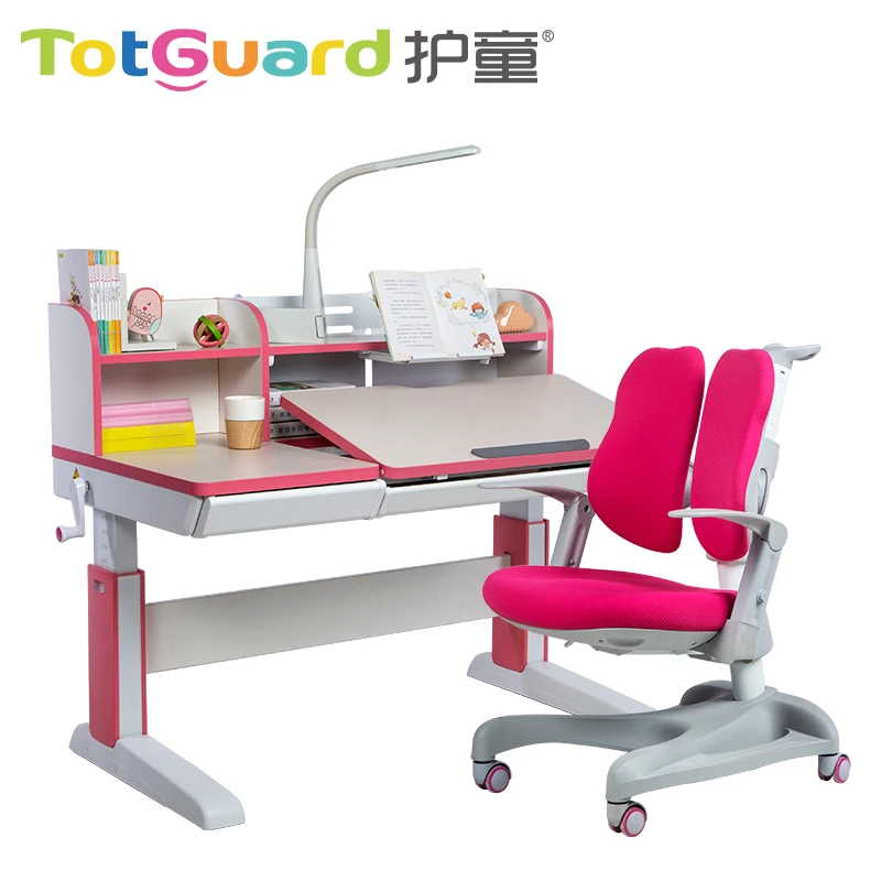 hot sale ergonomic MDF  study desk chair for children