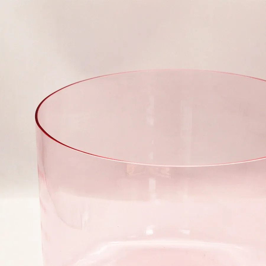 HF Pink Rose Crystal Singing Bowl