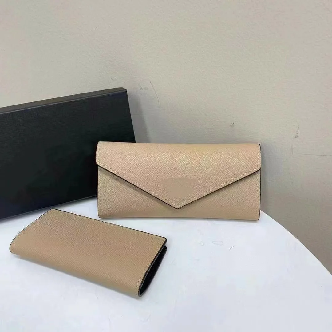 2024 Hot Designer Unisex Card Wallet Leather Wallet for Men Luxury Small Purses Women Mini Ladies Wallet Cheap Purses Set Long