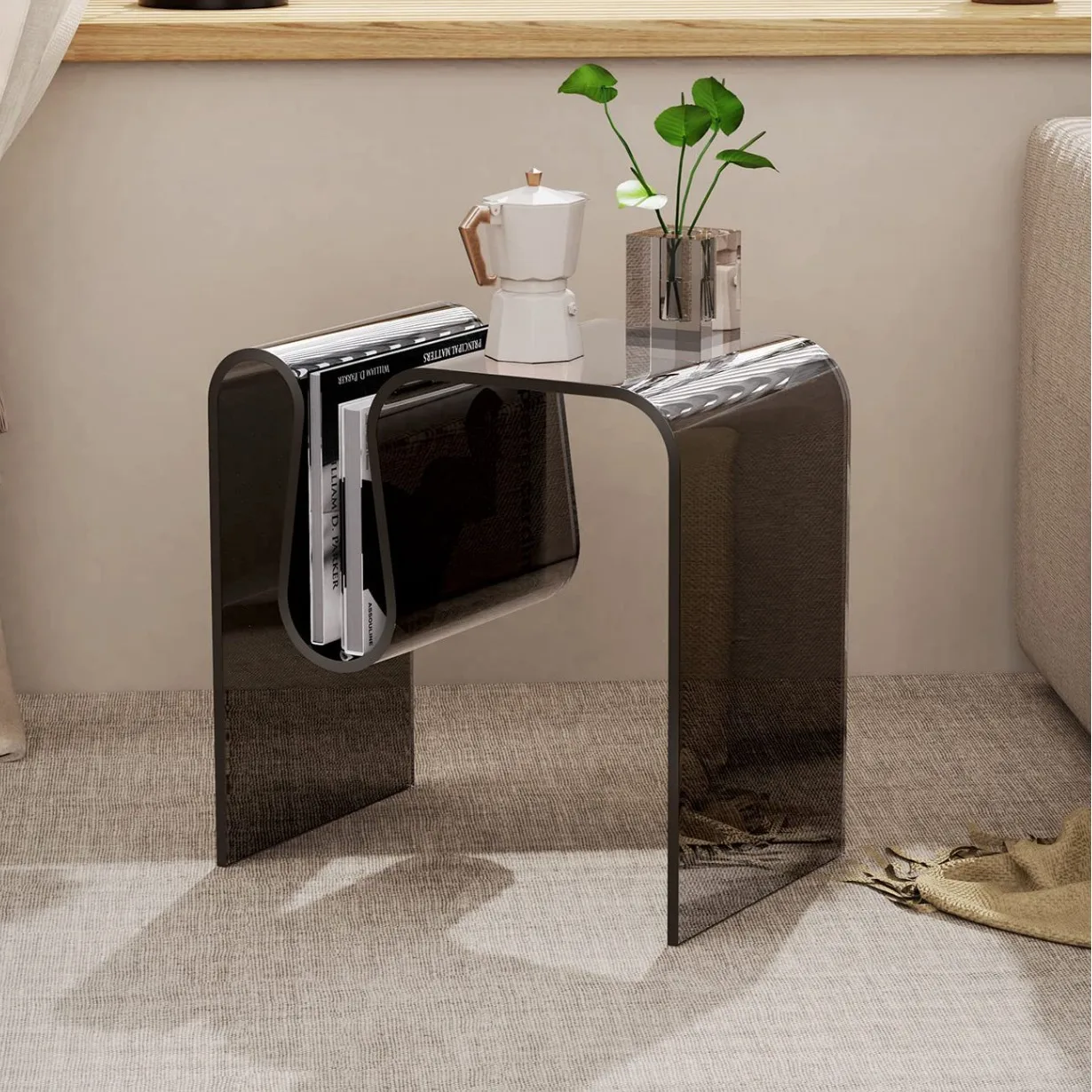 Hot Selling Acrylic Table For Living Room Small Coffee Table Simple Design Coffee Table M Shape