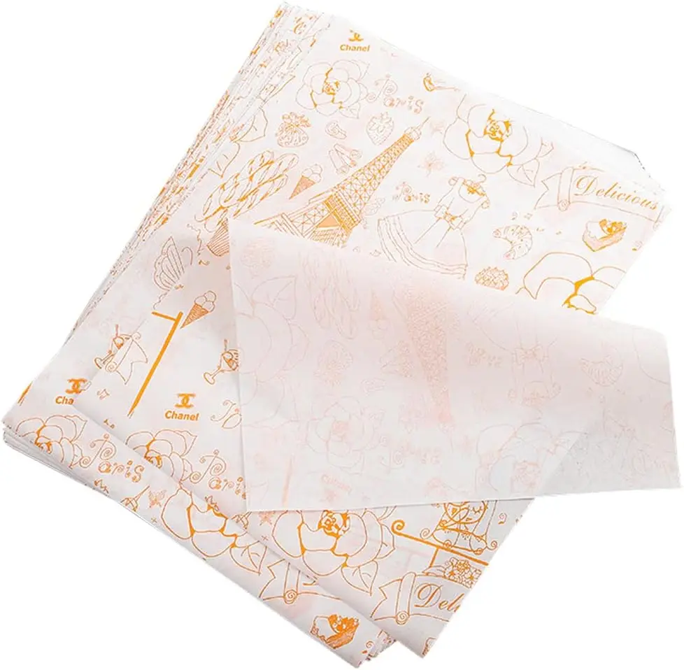 Sandwich Wrapping Paper Food Wrapping Paper, for Breads, French Fries, Sandwiches, Burgers, Hot Dogs