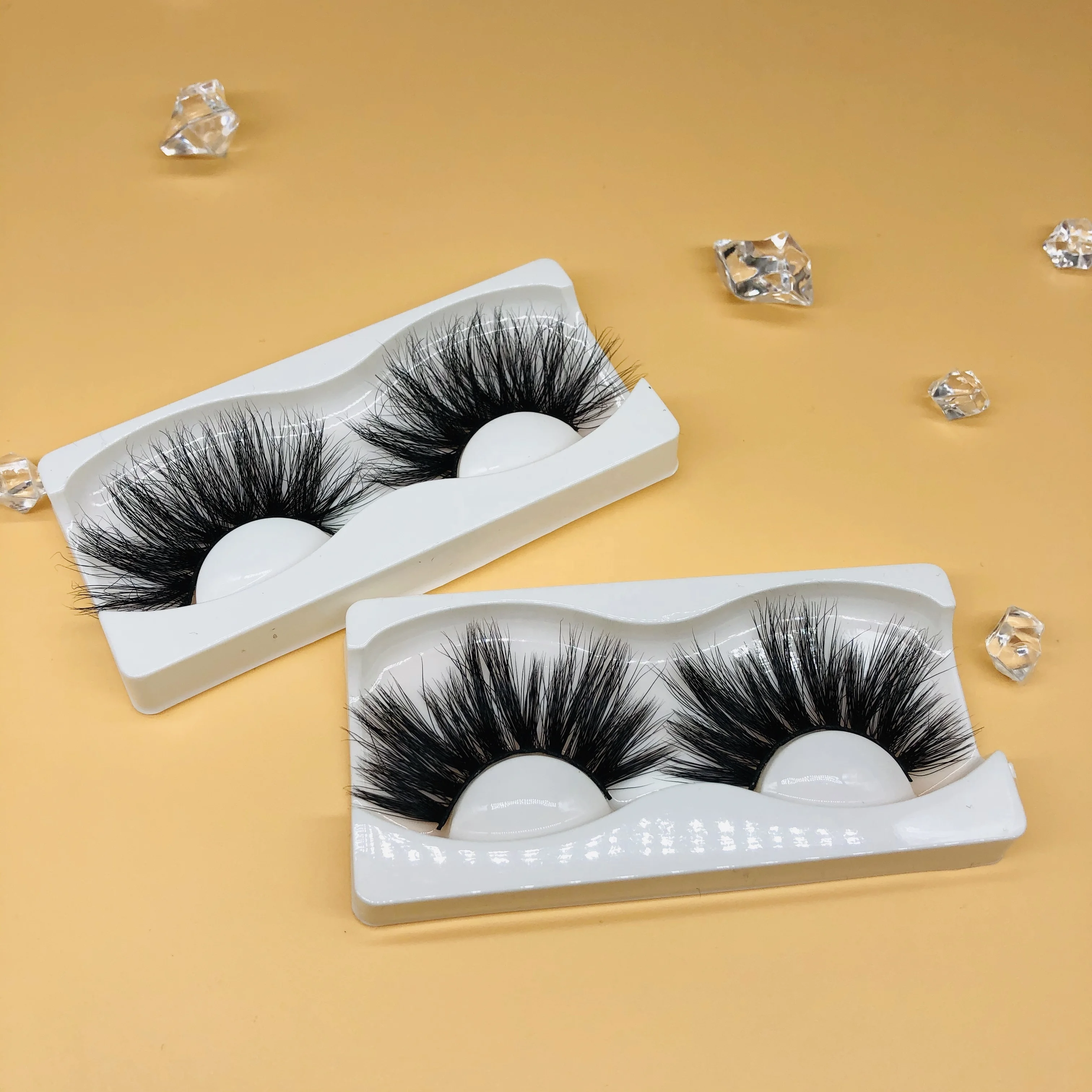 
2019 Wholesale Vendor Cheap Price Cruelty Free eyelash packaging, Faux Mink Make Up One Dollar packaging Eyelash 