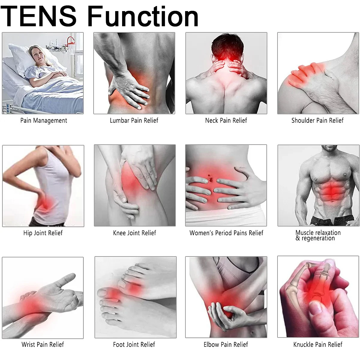 4 in 1 Combo 4000Hz Two transformer Interferential Current Russian Stimulation EMS TENS Machine