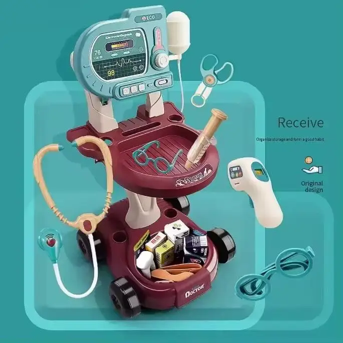 Children Pretend Operating Table Doctor Toy Plastic Medical Tools Set High Quality Toy Medical  Kids Toys