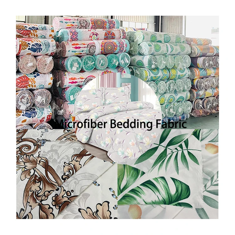 Manufacturer high quality wholesale microfiber 100 polyester disperse print textile bed sheet fabric printed