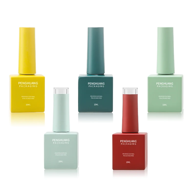 supplier In stock 10ml popular UV top gel nail polish bottles color empty nail gel varnish bottle