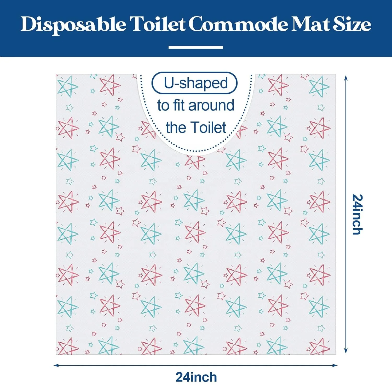 Wholesale Disposable Toilet Mat U Shaped Deodorizing portable travel camping Toilet Mats  for Home Bathroom Floor