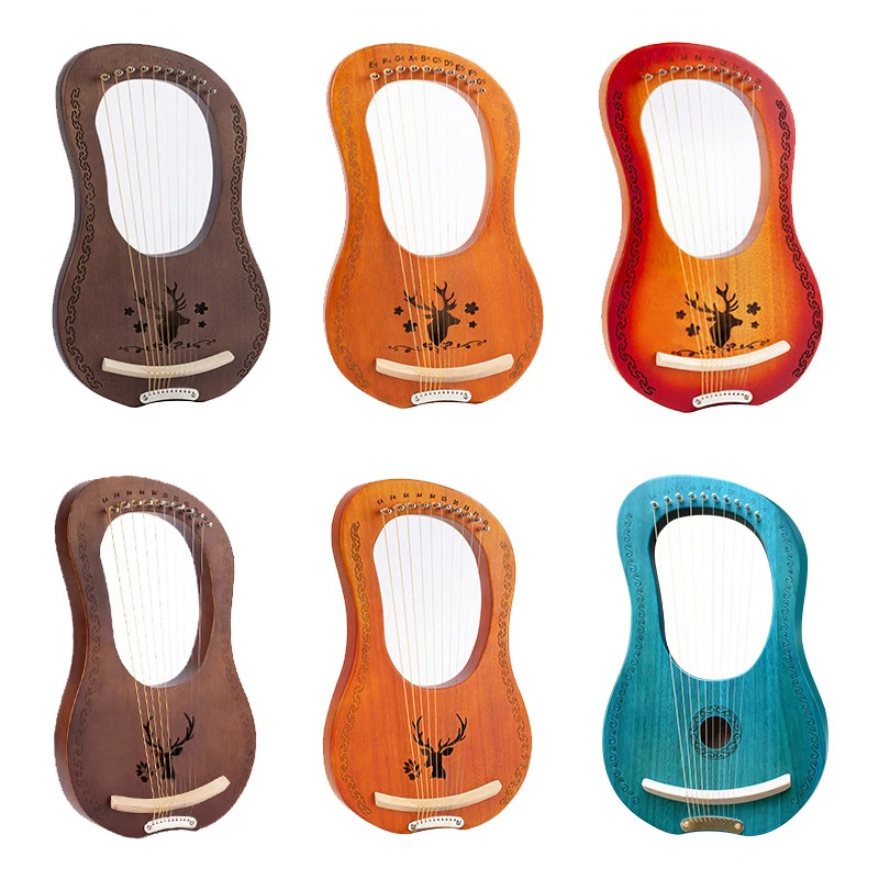 
Wooden Mini Harp Lyre 10 Strings Other Musical Instrument Hot Sale Products 