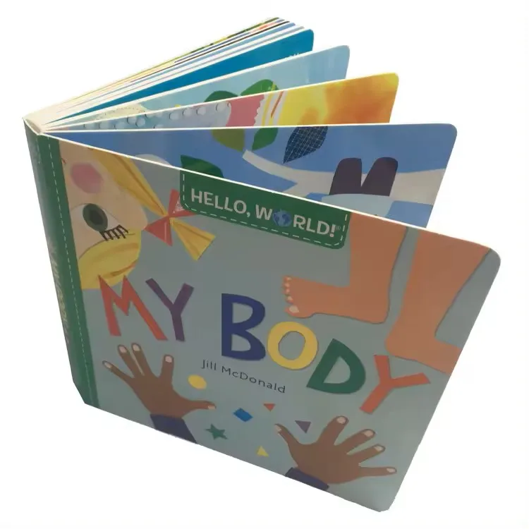 Custom Hardcover Book Story  Brand Children Illustration Books English Kids Board Book Printing Cardboard Printing