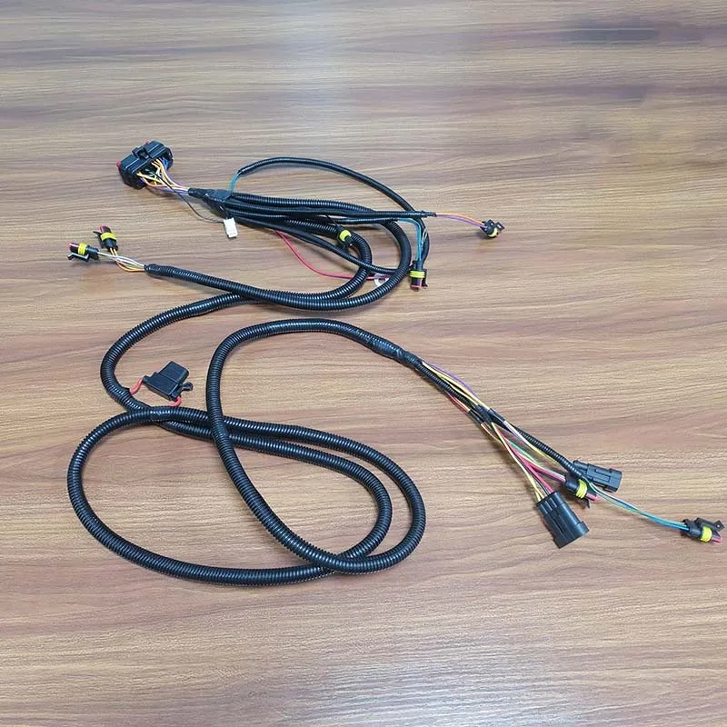 Customized Power panel external dual radar USB interface wiring harness