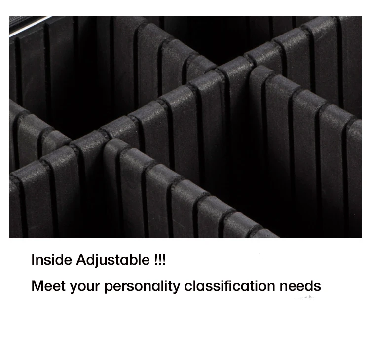 Professional Adjustable Beauty Box Case Salon Nail Cosmetic Make up PU Bag Fashion Waterproof Polyester Zipper Cosmetic Case