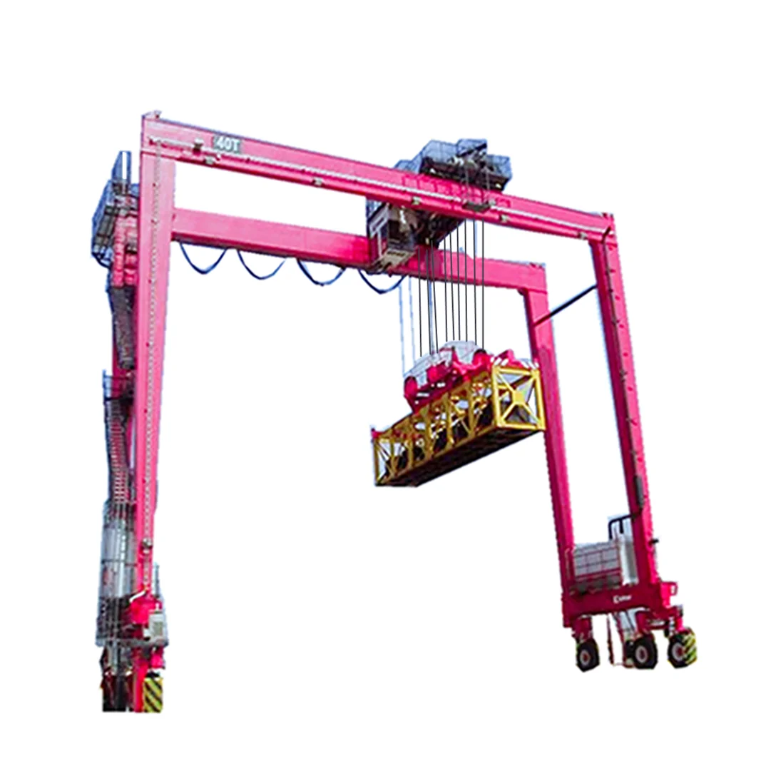 rubber tyred doule girder gantry crane container gantry crane price