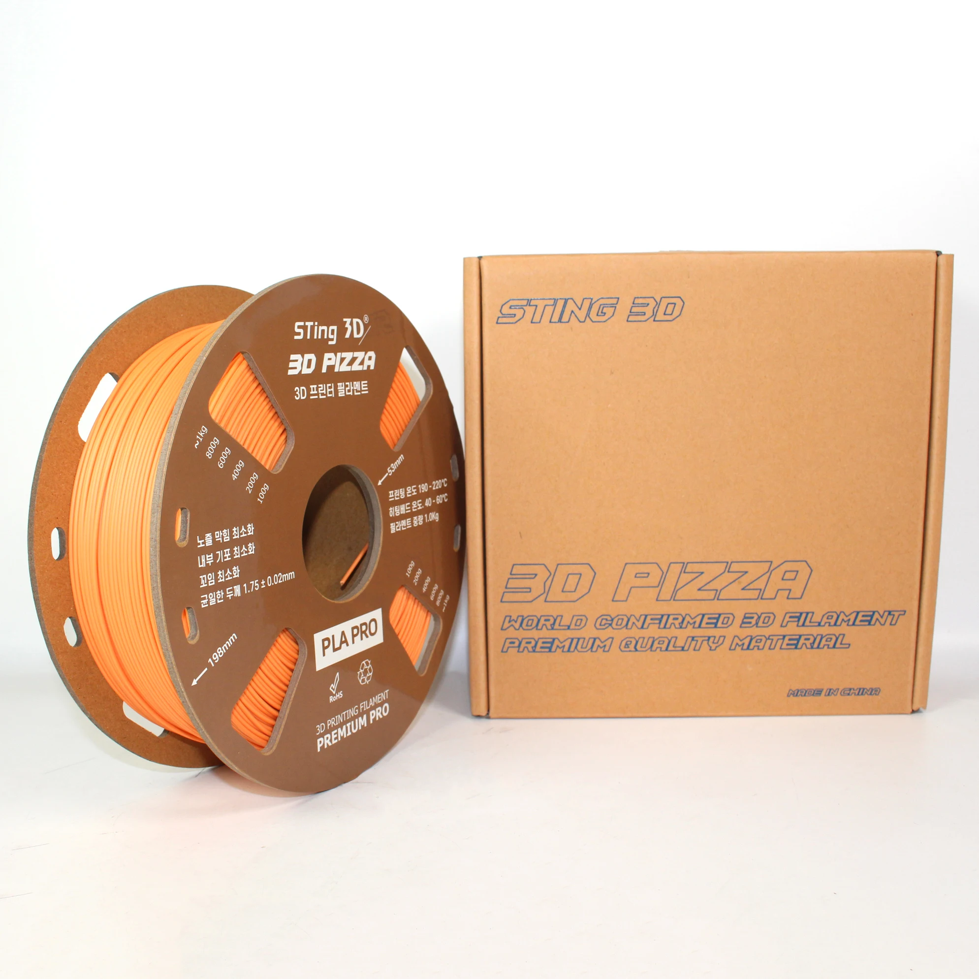 Sting3d 3d printing filament PLA matte 3d printer filament 1.75mm PLA filament pla rainbow ABS STTPU PETG TPU 3d printing