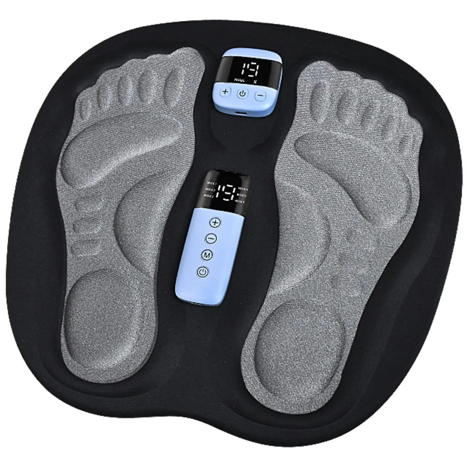 Reflexology Manual EMS Foot Massager Mat 6 Working Modes Foot Massager Pedicure Shiatsu Foot Massager
