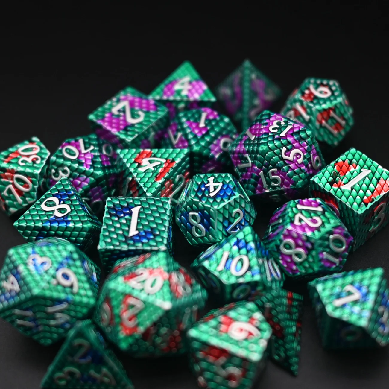 Colour Significant New Arrival Hot Sale Cthulhu DND Metal Dice Set for Board Games