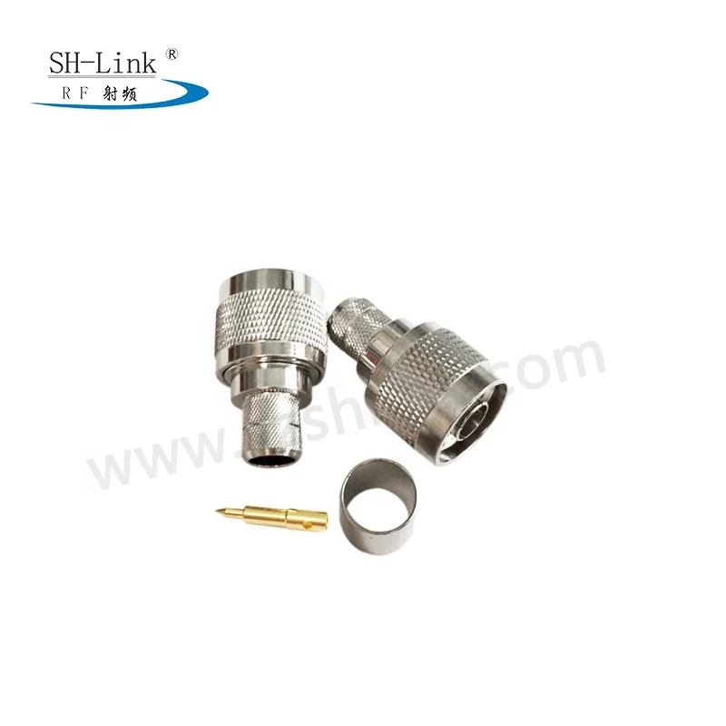 N type male rf connector for RG213 cable