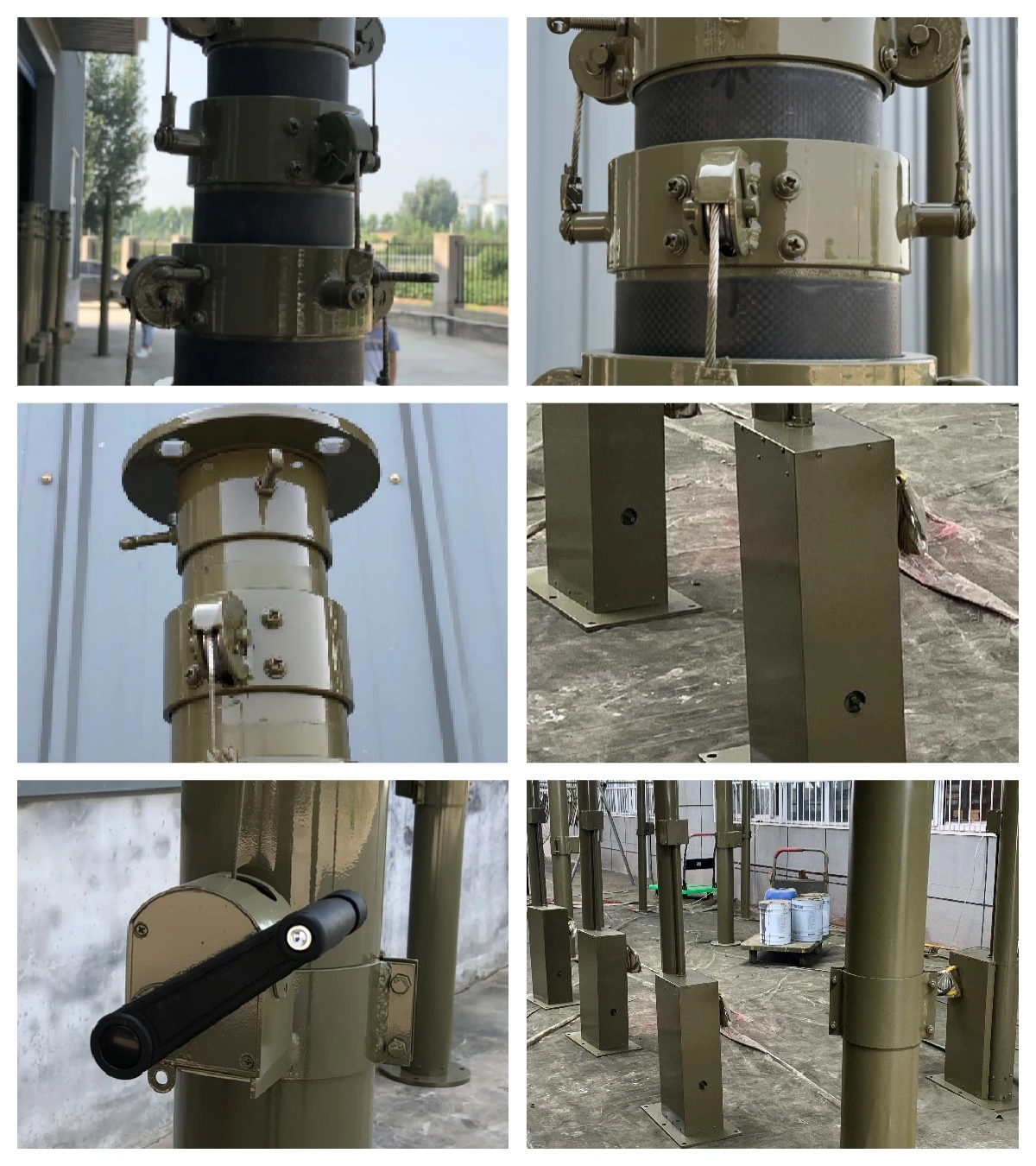 YangBo factory direct price 15m heavy-duty aluminum electrical telescoping mast for antenna