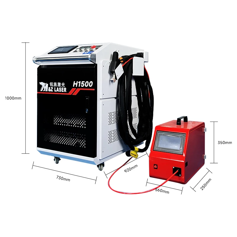 1500W Handheld 4 in 1 fiber laser welding machine for stainless steel gold jewelry cnc lazer welder equipment