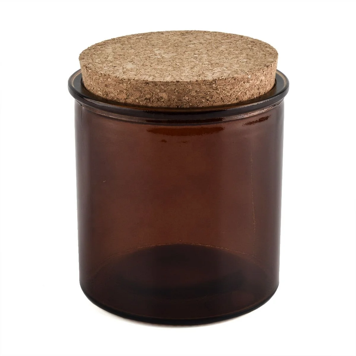 luxury 15 oz glass candle container with cork lid