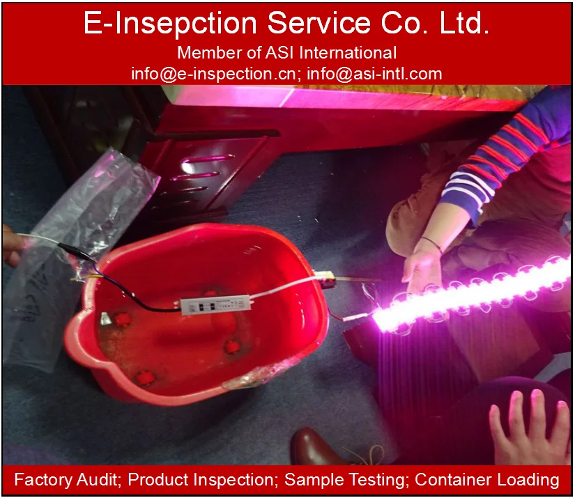 China Zhejiang Product quality inspection Led light inspection service