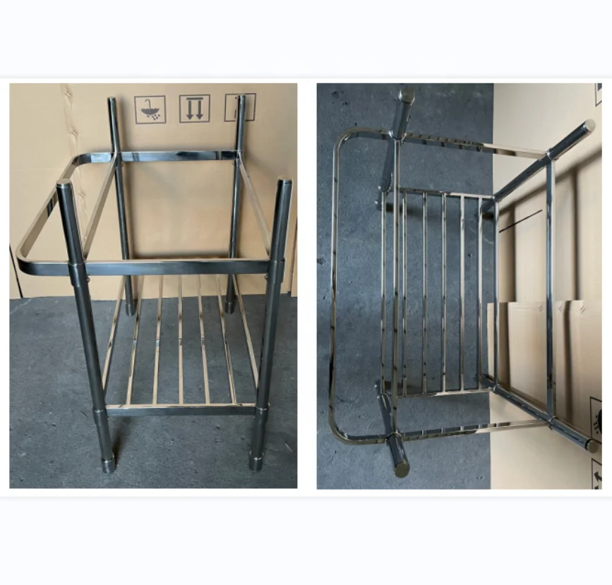 polished Chrome basin stand heated towel rail racks wall hung space saving furniture assembly kitchen floating china bowl leg