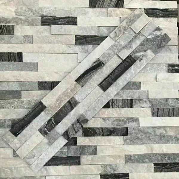 Best Quality Split Face Black Slate Wall Culture Stone Tile for House Cladding Panels Exterior Wall