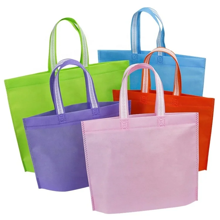 Wholesale Eco Friendly Manufacturers Portable Reusable Durable Color Printing Laminated Coated PP Non Woven Shopping Tote Bags