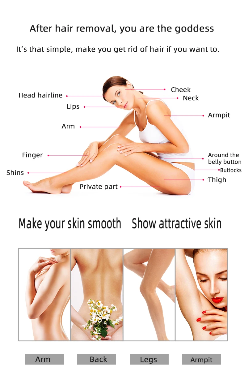 Men Woman Depilator For Body Hair Rechargeable Mini Electric Epilator Epilateur Product