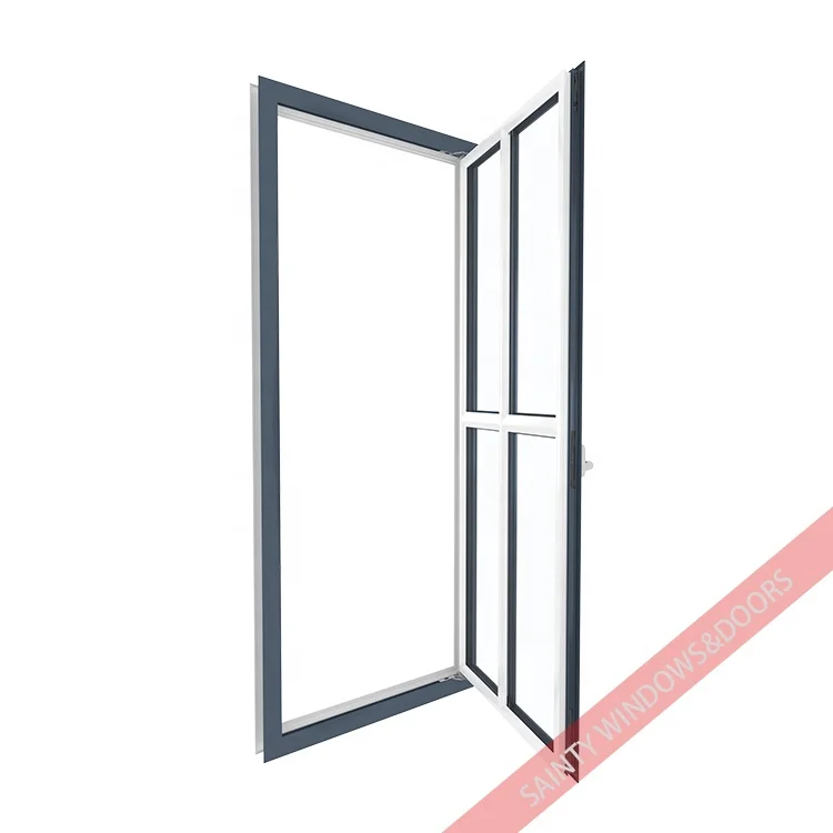 NFRC Aluminium Grill Window Swing Window With Indoor Opening Thermal Break Sound Insulation