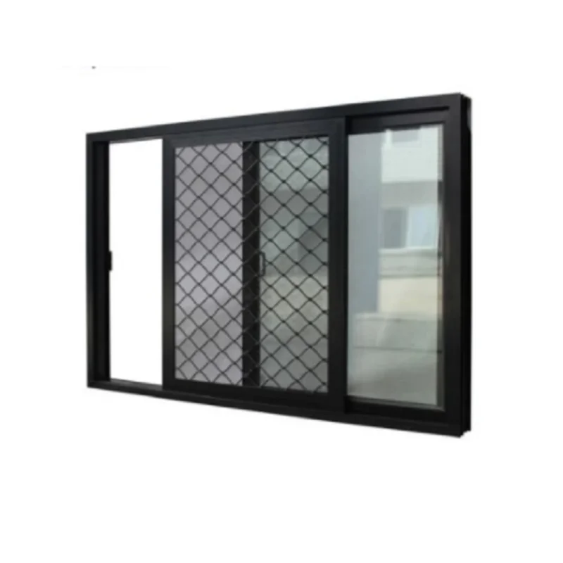Hot sale tempered glass energy efficient Low price new products low-e glass double glazed aluminum sliding windows