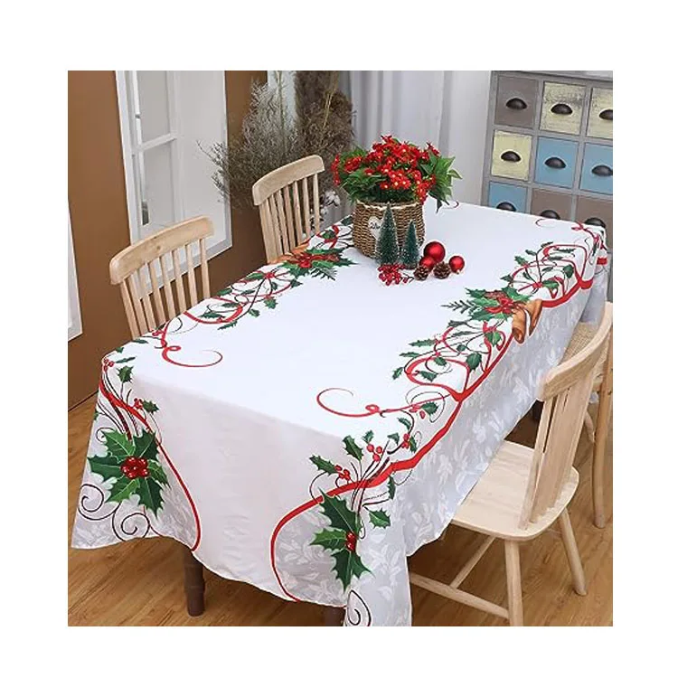 Round Tablecloth Waterproof Fruit Table cover Wrinkle Free Yellow Blue Texture Table Cloth