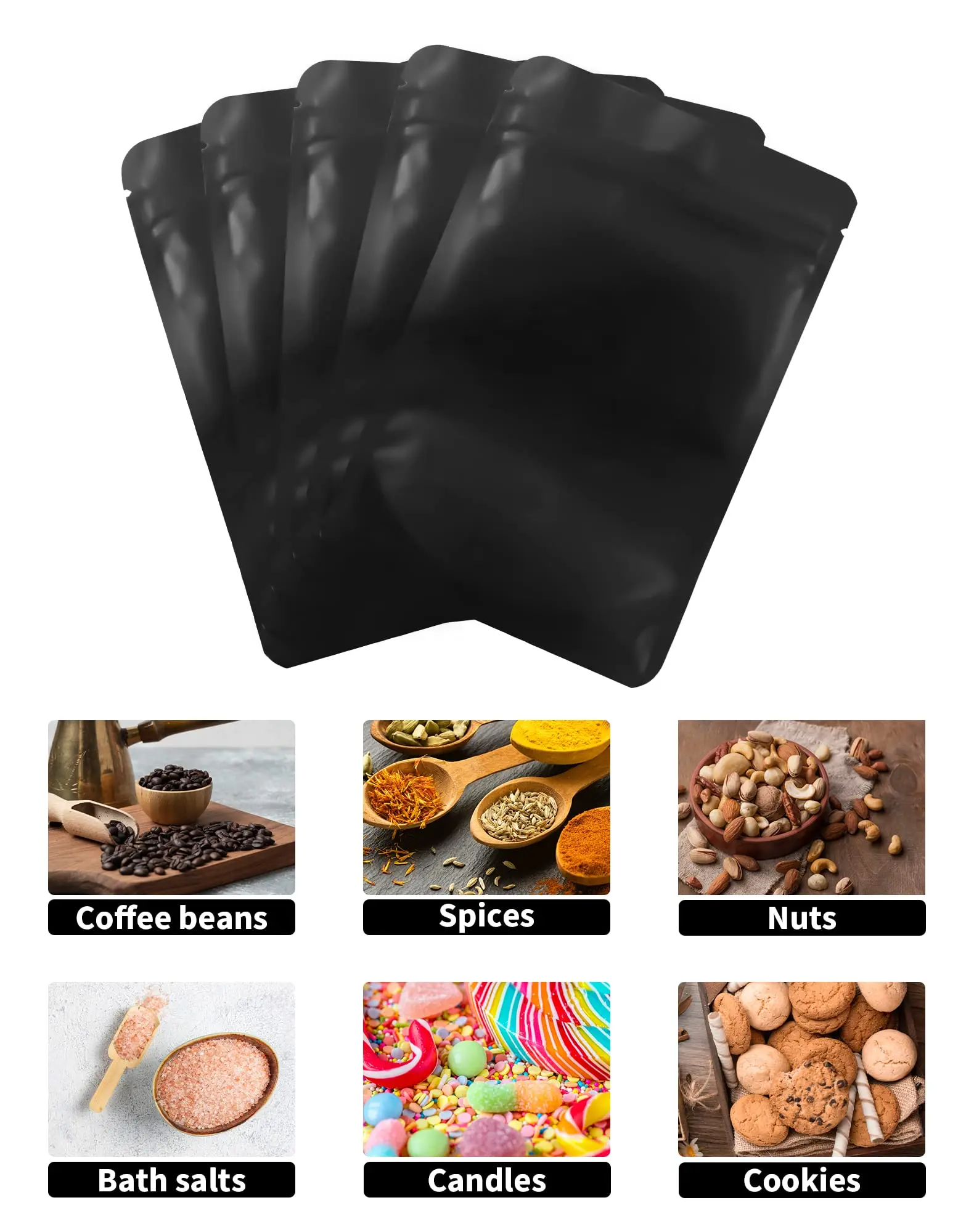 Resealable Packaging Aluminum Foil Flat Bottom Coffee Cold Hot Bag Reusable Zipper Bolsas Stand up Pouch
